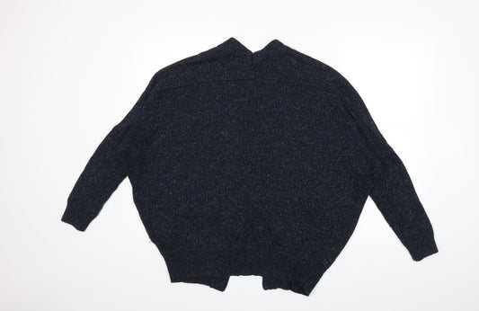 Papaya Womens Blue Knit Cardigan Jumper Size M