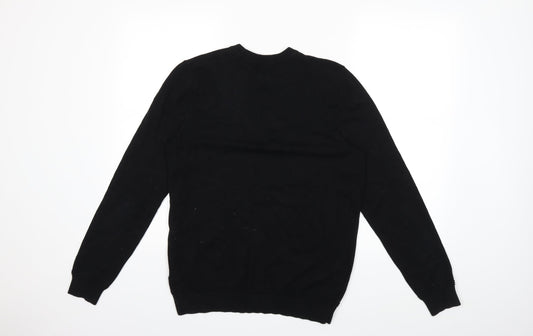Topshop Mens Black Pullover Sweatshirt Size S