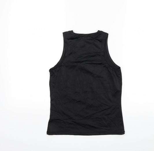 H&M Girls Black Basic Tank Size 13 Years