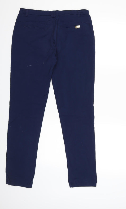 FASHION VIVI Womens Blue Trousers Size L L28 in