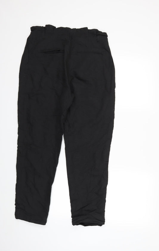 Gina Womens Black Trousers Size 10 L26 in