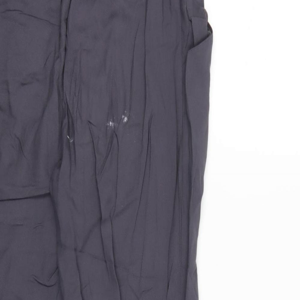 New Look Womens Grey Trousers Size 10 L26 in