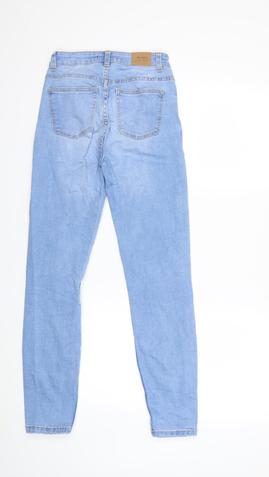 bonprix Womens Blue Denim Skinny Jeans Size 6 L27 in