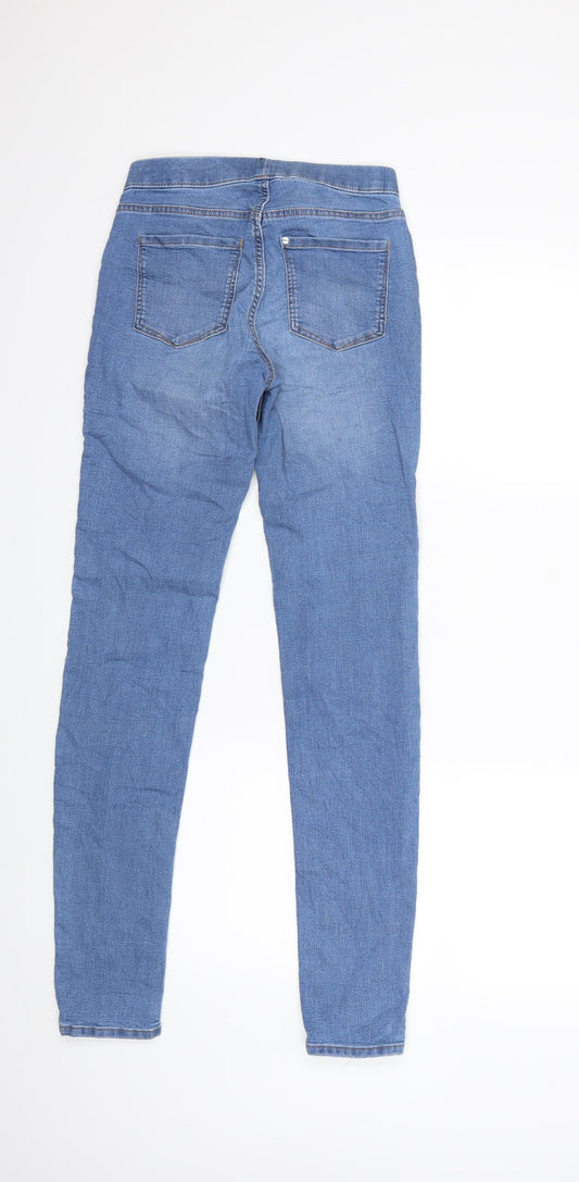 H&M Womens Blue Denim Jegging Jeans Size 6 L30 in