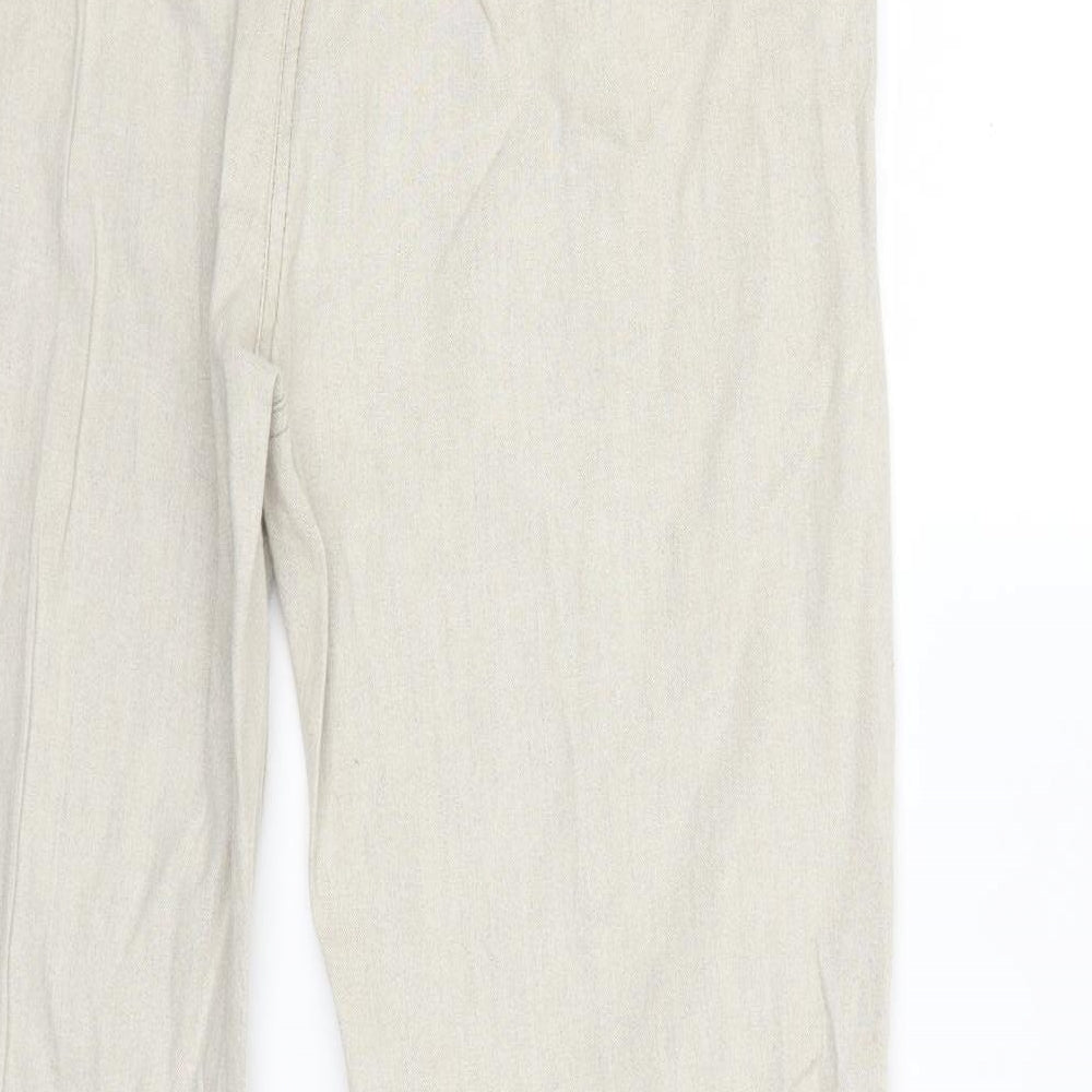Per Una Womens Beige Trousers Size 14 L23 in