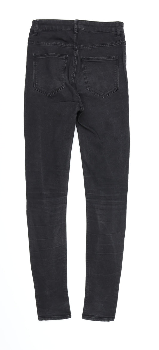 Divided by H&M Womens Black Denim Skinny Jeans Size 6 L28 in
