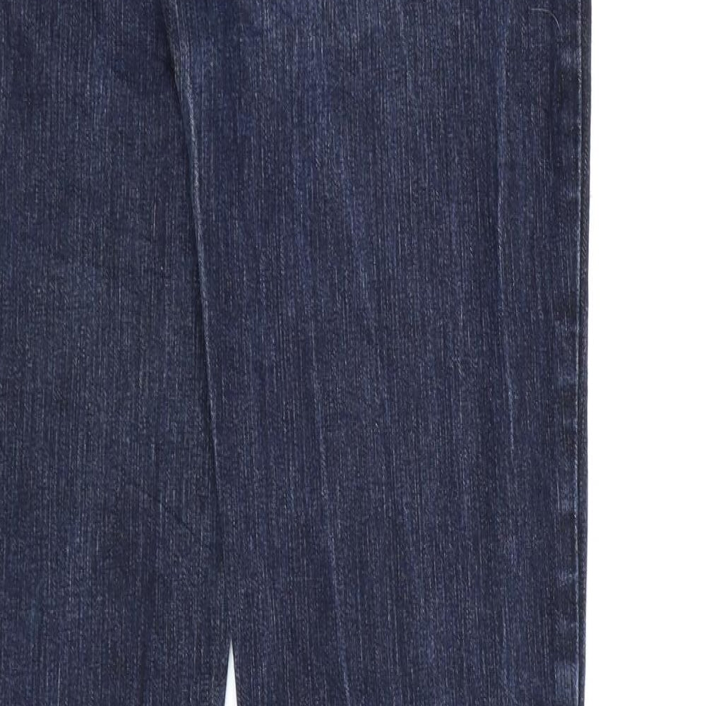 Shakira Womens Blue Denim Straight Jeans L32 in