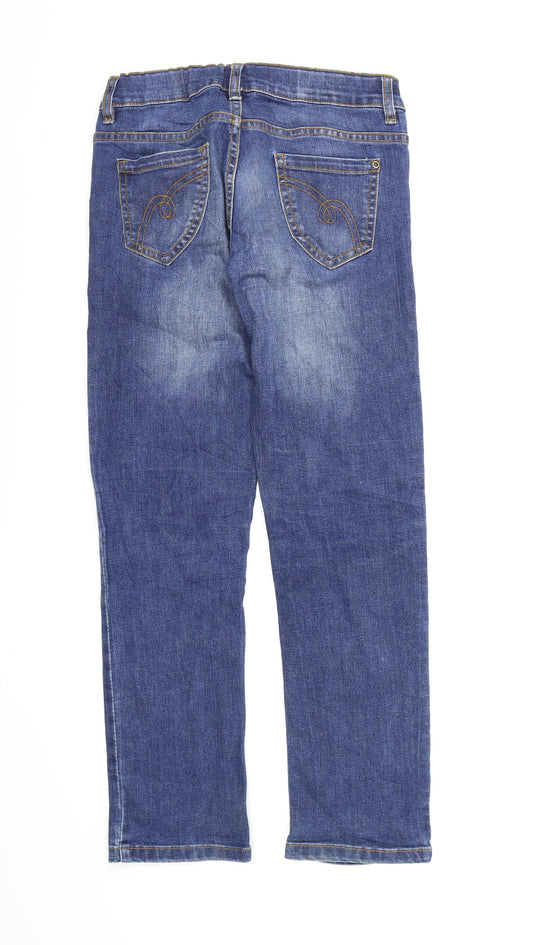 YFK Girls Blue Denim Straight Jeans Size 10 Years