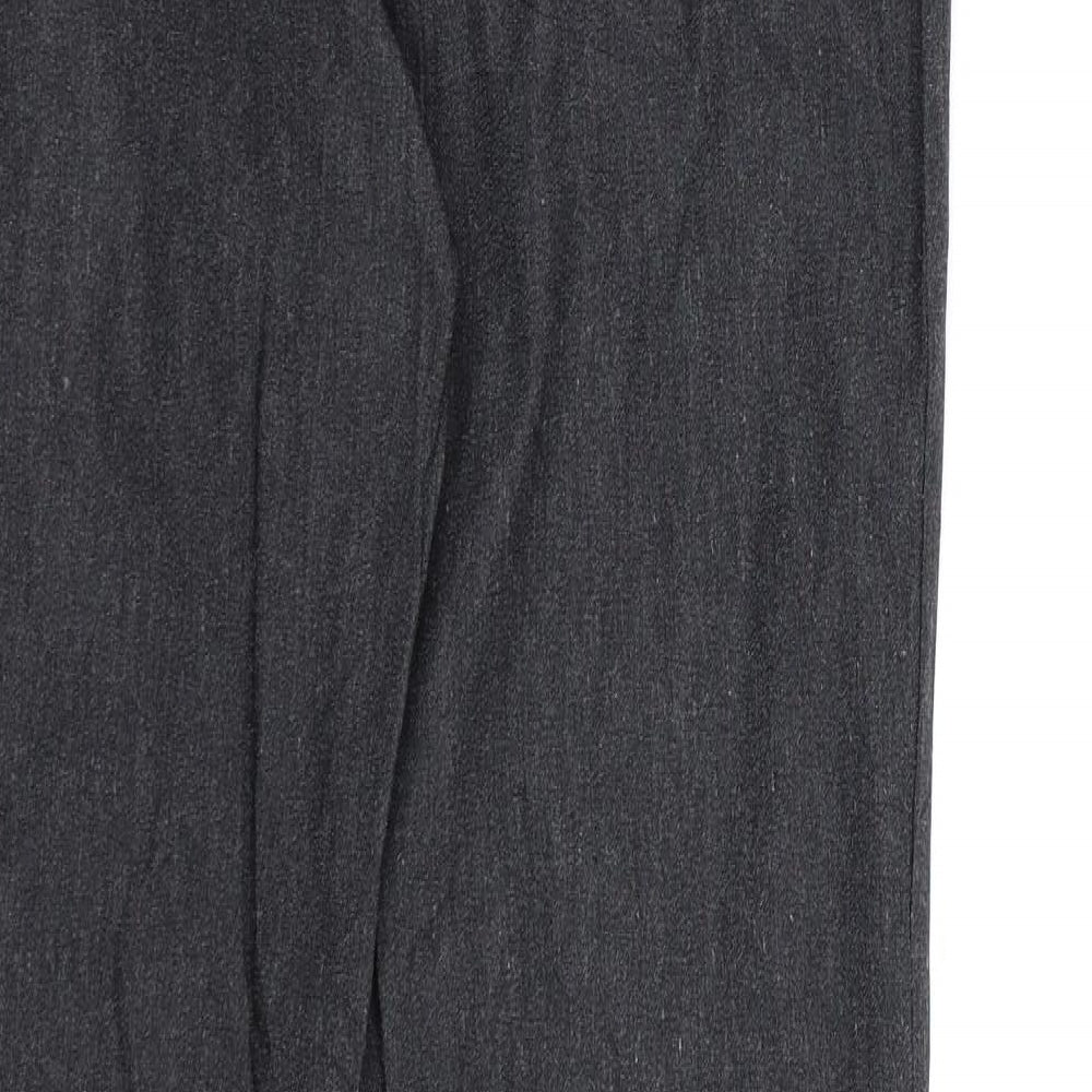 H&M Womens Grey Rayon Dress Pants Trousers Size 16 L28 in