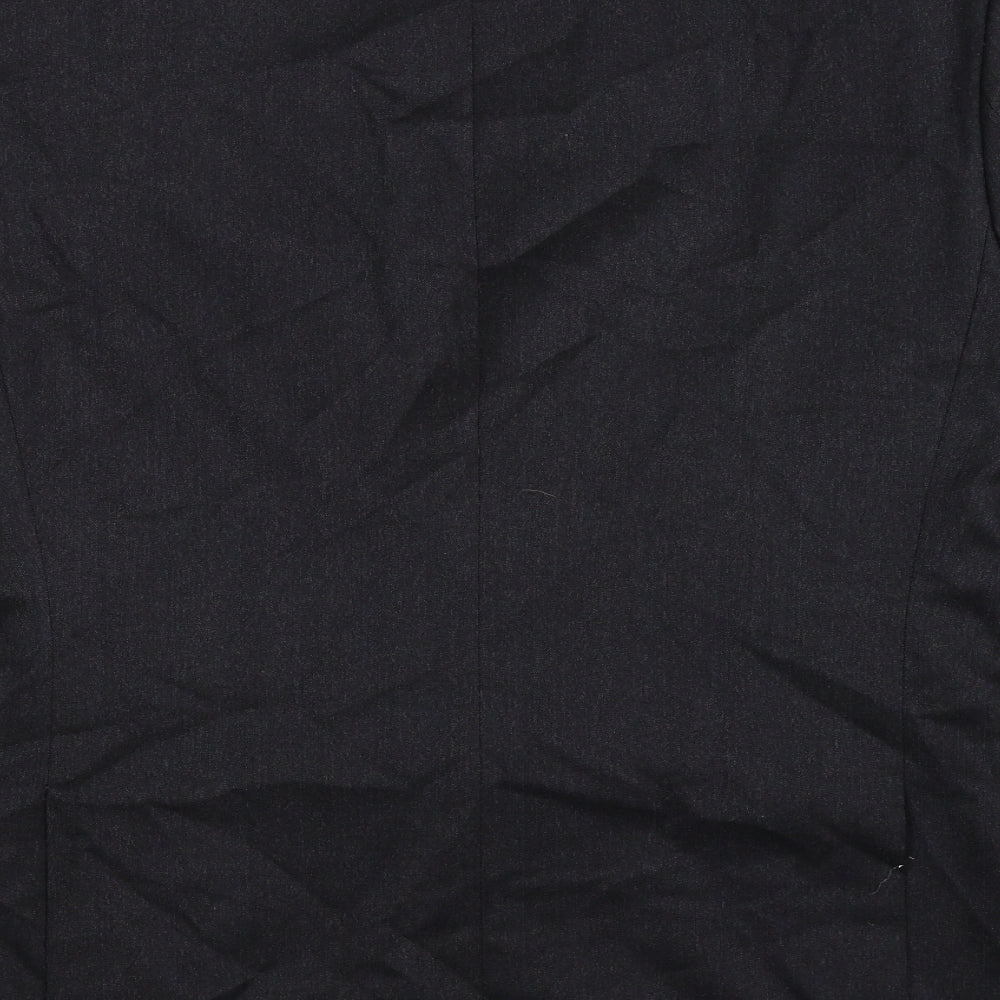 Brand and care label for The Label men’s black striped jacket suit jacket, size 40