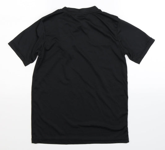 Stanno Boys Black Jersey T-Shirt Size 12 Years
