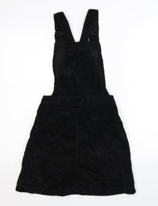 BDG Womens Black Corduroy Pinafore/Dungaree Dress Size 2XS
