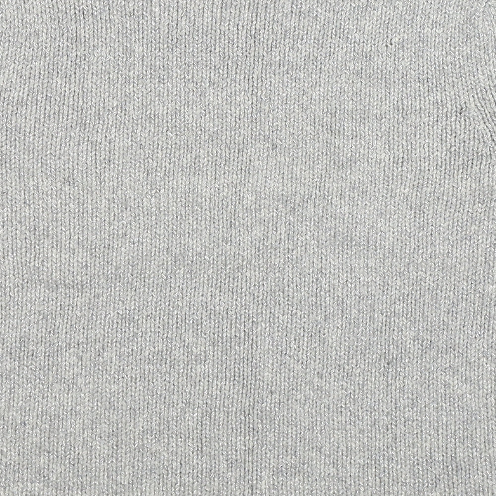 Brand and care label for Papaya women’s grey knit jumper, size UK 12