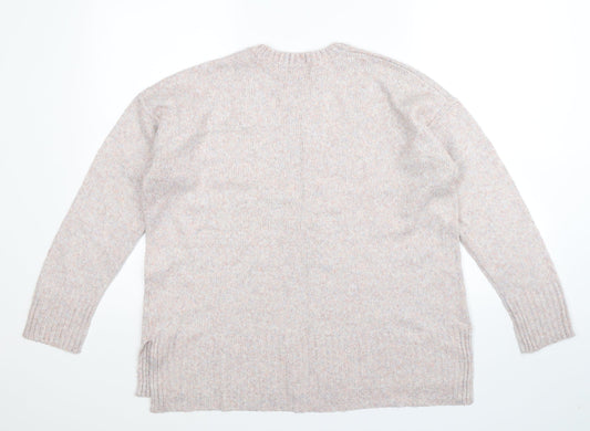 New Look Womens Grey Knit Pullover Jumper Size M
