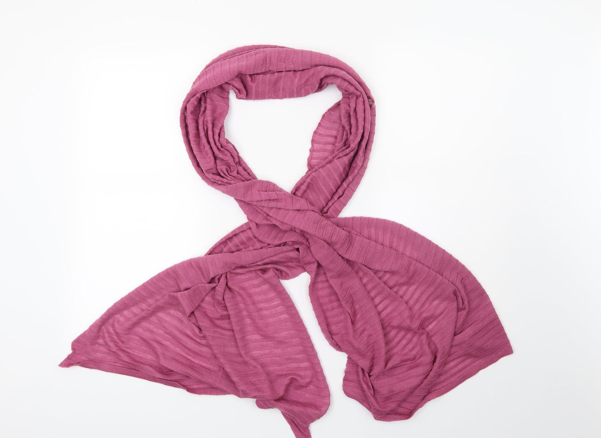 Front view of Preworn women’s pink scarf