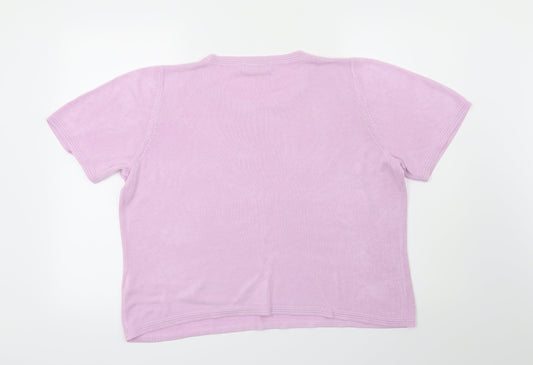 Marks and Spencer Womens Purple Pullover Jumper Size 18