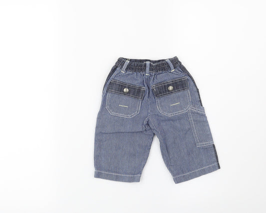 Mothercare Boys Blue Cargo Jeans Size 3-6 Months