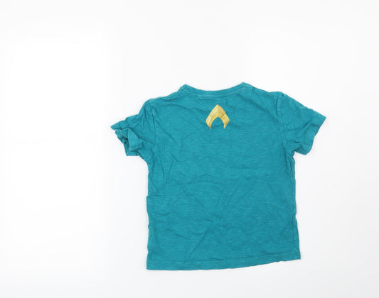 NEXT Boys Blue Basic T-Shirt Size 6 Years - Justice League