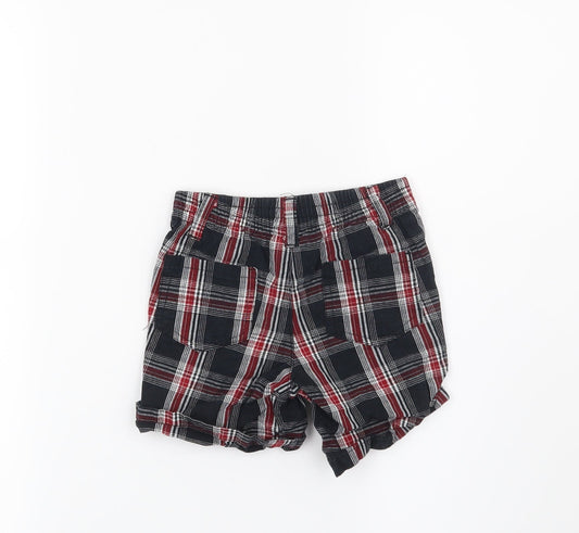 Joseph Abboud Boys Black Check Bermuda Shorts Size 2 Years