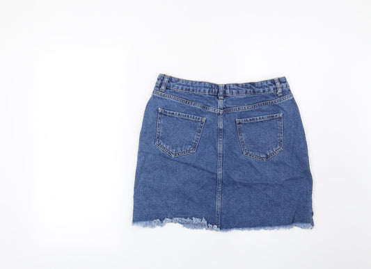 Preworn Womens Blue Mini Skirt Size 12