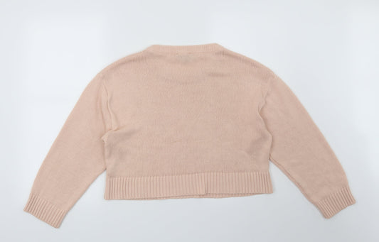 New Look Womens Pink Pullover Jumper Size M