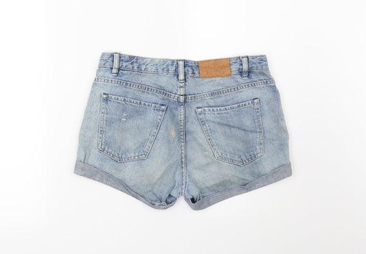 H&M Womens Blue Cut-Off Shorts Size 30 in