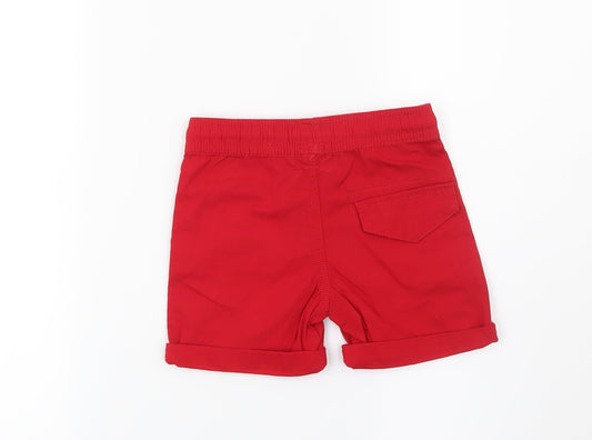 DENIM CO Boys Red Chino Shorts Size 2-3 Years