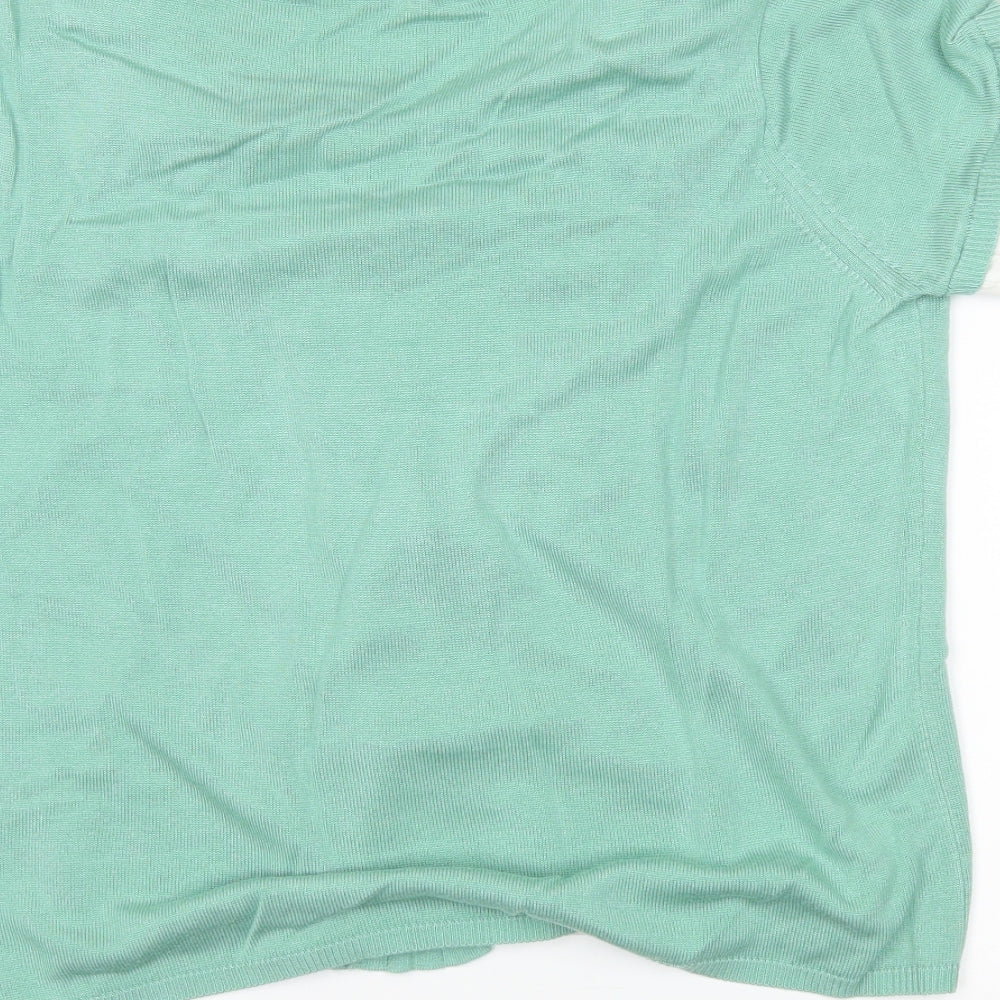 M&S Womens Green Tunic Jumper Size 14