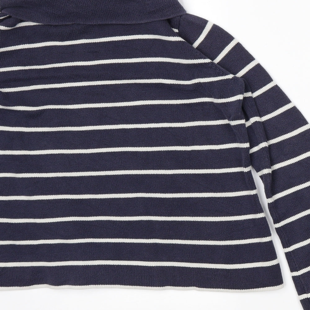 Garfield & Marks Womens Blue Striped Pullover Jumper Size 14