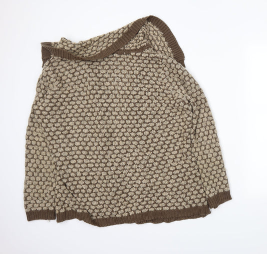 BM Womens Brown Cardigan Jumper Size XL