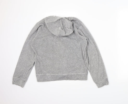 edge Girls Grey Full Zip Hoodie Size 11-12 Years