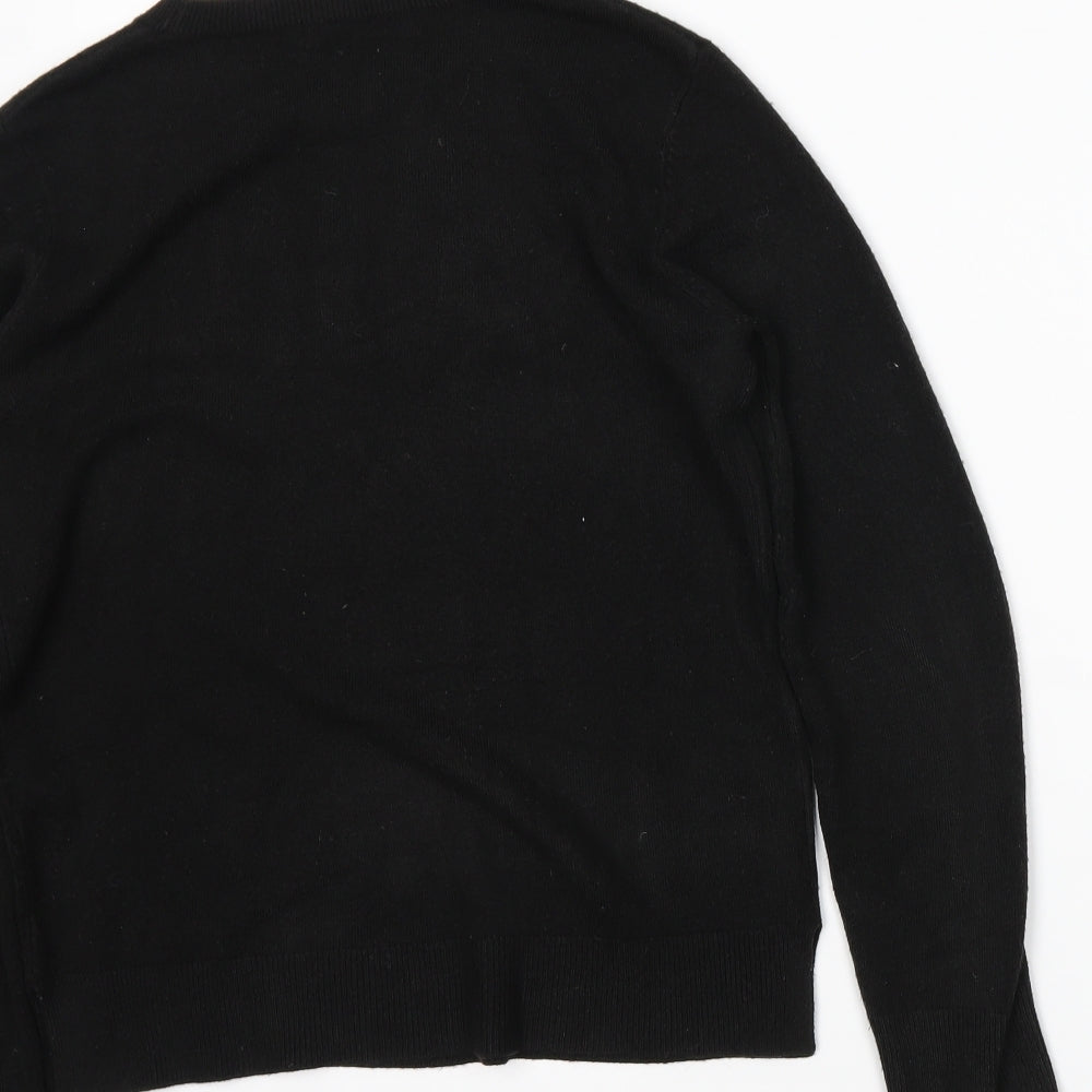 M&S Womens Black Tunic Jumper Size 8