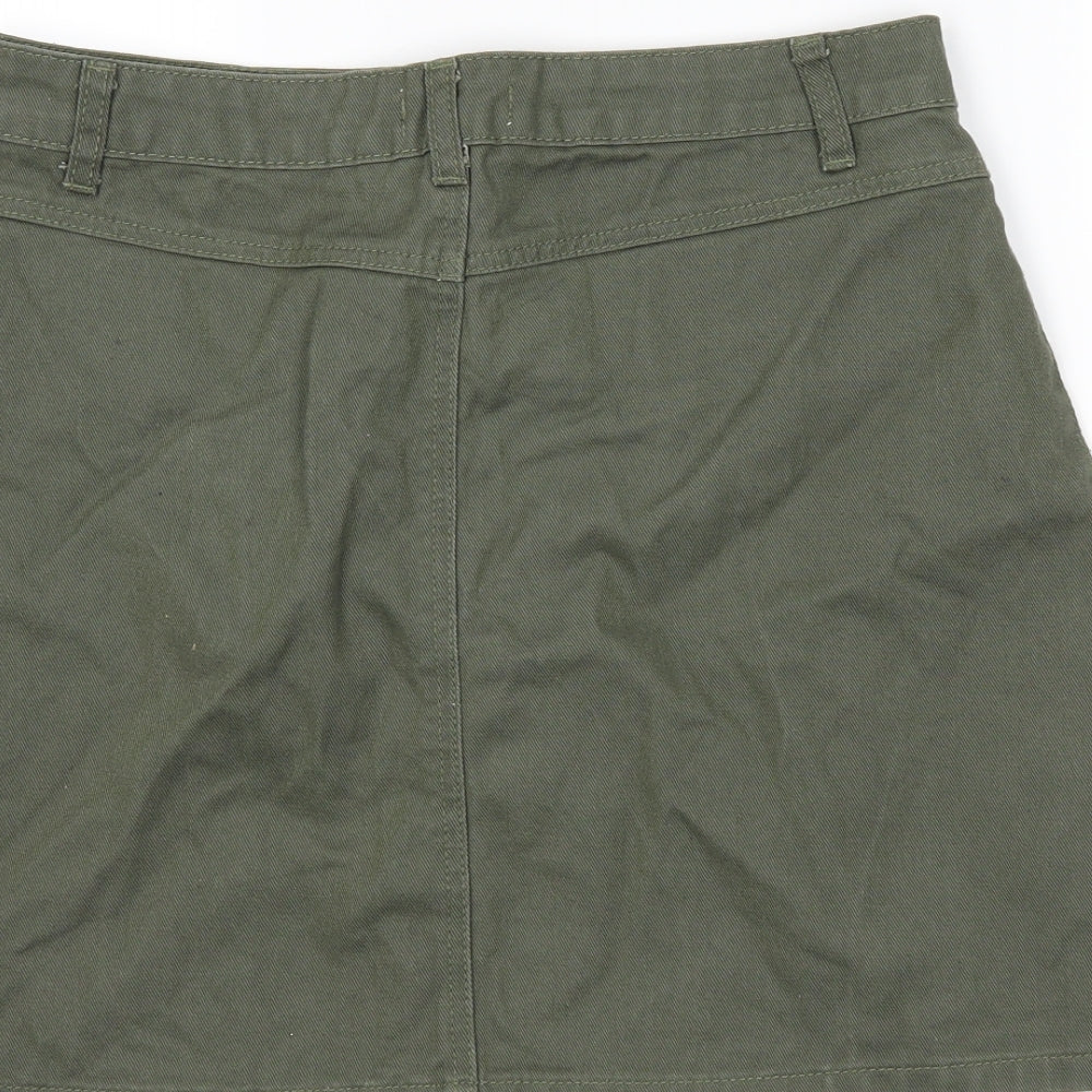 Brand and care label for Papaya women’s green straight & pencil skirt, size UK 12