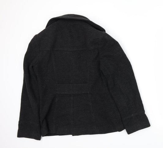 F&F Womens Grey Overcoat Coat Size 12