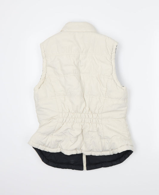 George Womens Ivory Gilet Coat Size 12 - Reversible