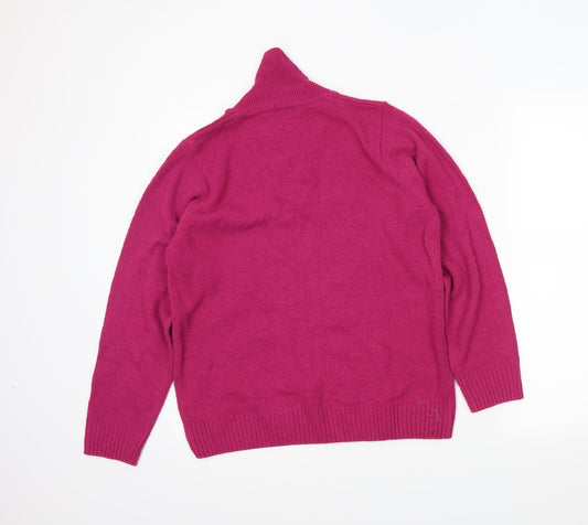 Honor Womens Pink Pullover Jumper Size S