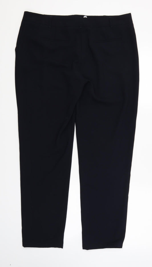 NEXT Womens Blue Trousers Size 14 L27.5 in