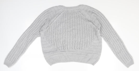 NEXT Womens Grey Knit Pullover Jumper Size 12
