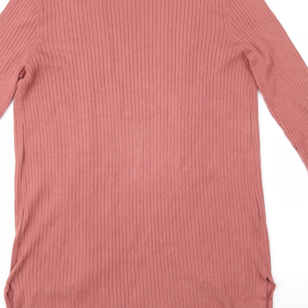 M&Co Womens Pink Cardigan Jumper Size 14