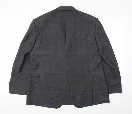 Alfred Brown Mens Green Check Jacket Suit Jacket Size M