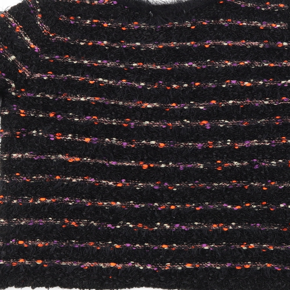 Chianti Womens Multicoloured Striped Shrug Jumper Size S