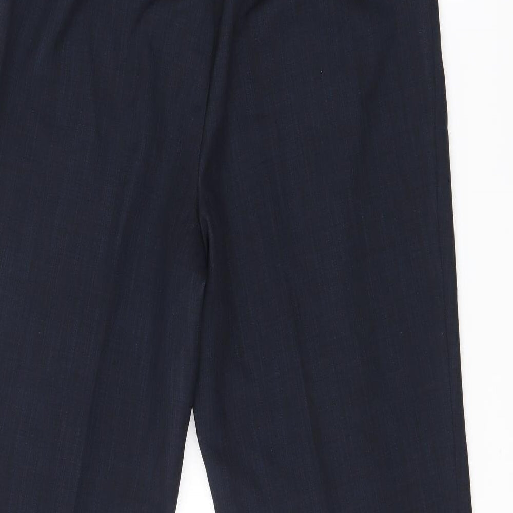 Classic Womens Blue Check Trousers Size 10 L26 in