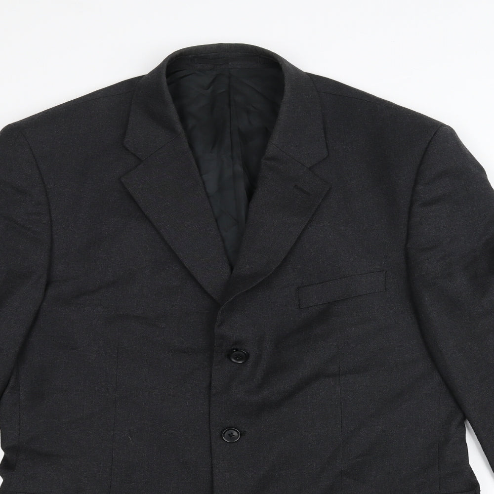 AUSTEN REED Mens Black Jacket Suit Jacket Size 42