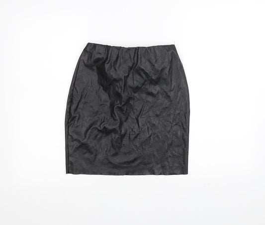 Boohoo Womens Black Mini Skirt Size 8