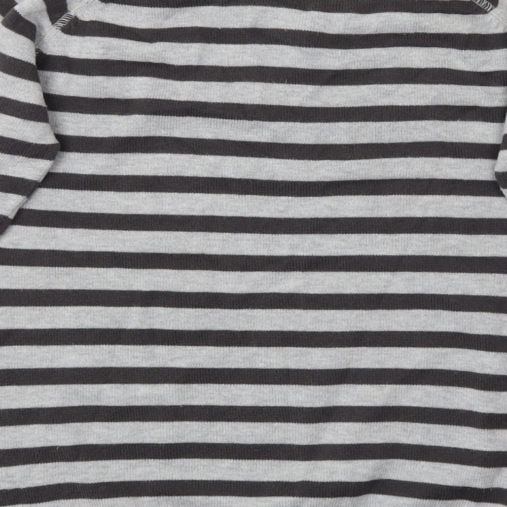 Cherokee Boys Grey Striped Pullover Jumper Size 5-6 Years