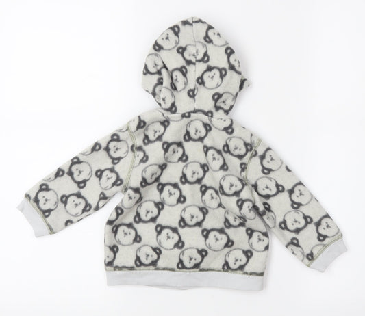 George Baby Grey Pullover Jumper Size 6-9 Months - Monkeys