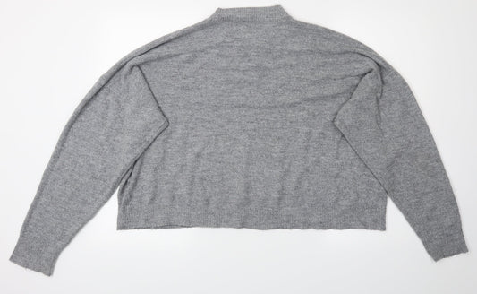 Society 8 Womens Grey Pullover Jumper Size 14
