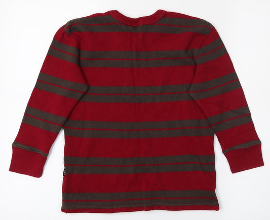 Gap Boys Red Striped Pullover Jumper Size 4-5 Years