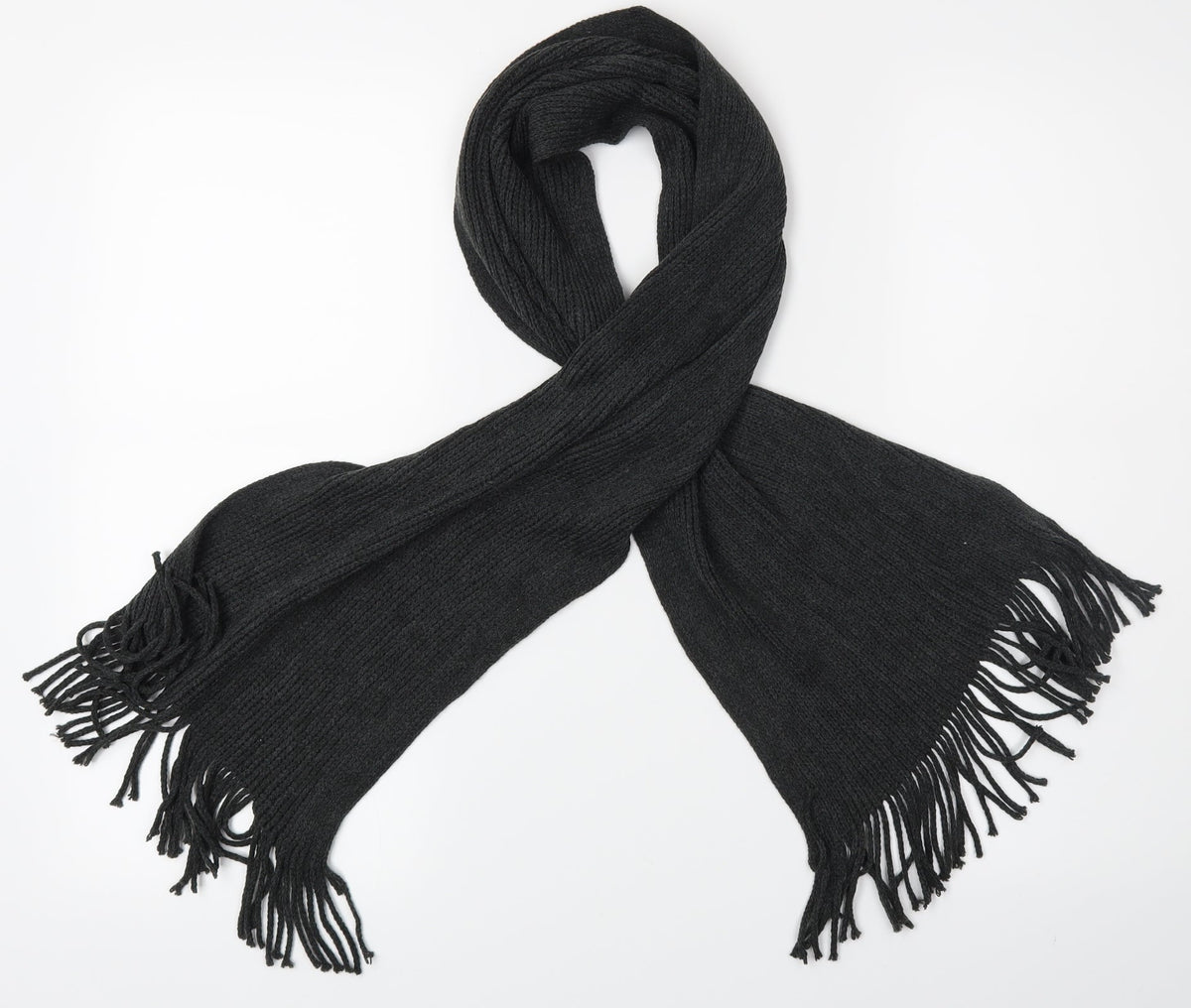 Front view of Pep&Co women’s black scarf