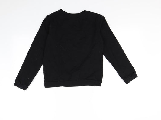 pep & co Boys Black Pullover Jumper Size 11 Years